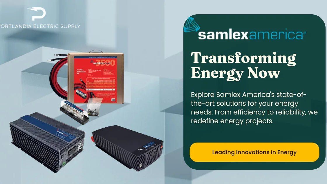 Samlex America energy inverter products and installation kit by Portlandia Electric Supply