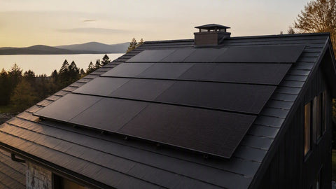REC rooftop solar panel array — PES Supply brand guide