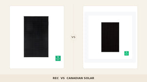 REC vs Canadian Solar 2026: Premium HJT vs Best-Value Tier-1