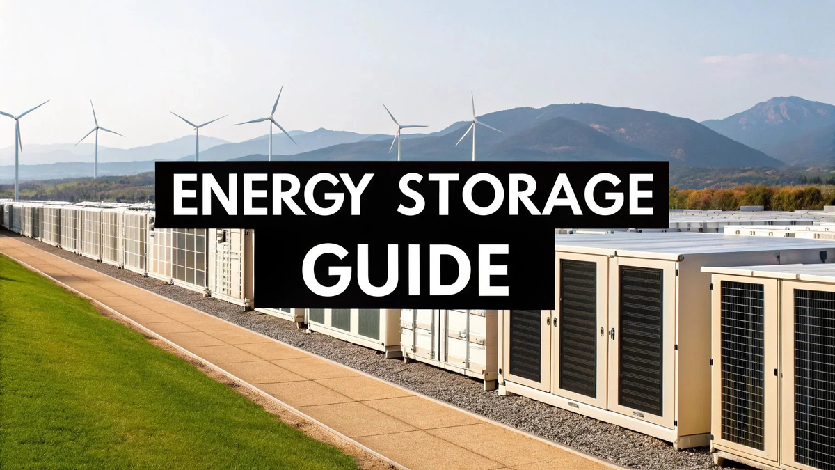A Guide to Utility Scale Energy Storage