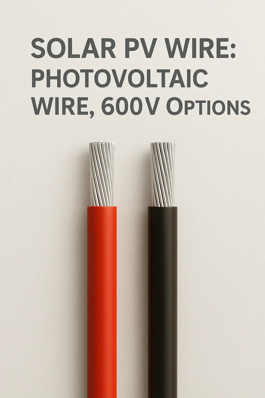 Solar PV Wire: Photovoltaic Wire, 600V Options