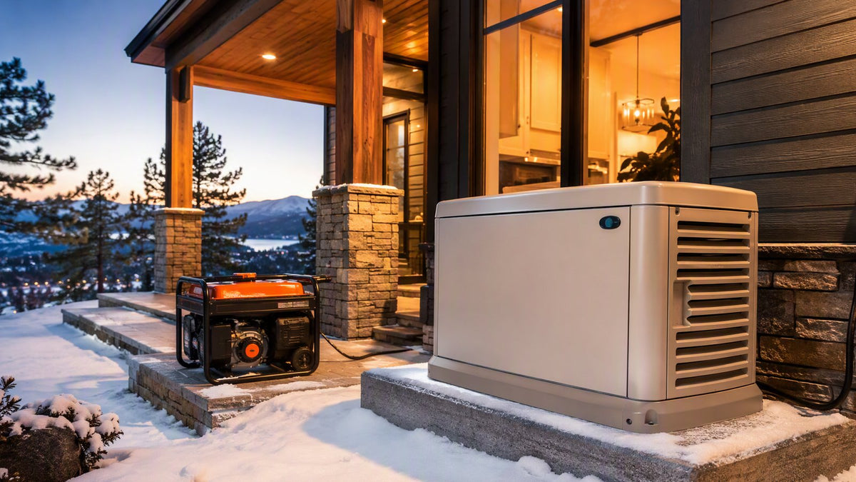 Portable vs standby generators for winter emergencies - comparison guide by Portlandia Electric Supply