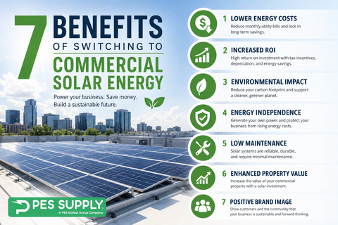 7 Benefits of Switching to Commercial Solar Energy