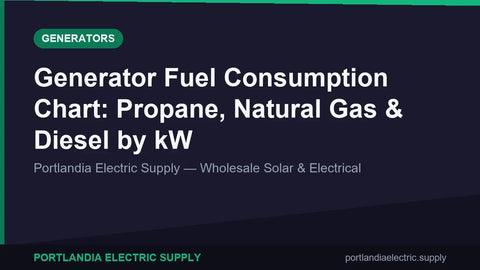Generator Fuel Consumption Chart: Propane, Natural Gas & Diesel by kW