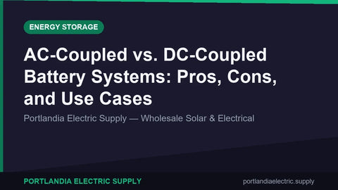 AC-Coupled vs. DC-Coupled Battery Systems: Pros, Cons, and Use Cases