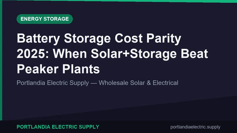 Battery Storage Cost Parity 2025: When Solar+Storage Beat Peaker Plants