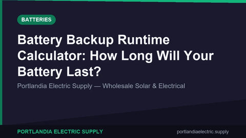 Battery Backup Runtime Calculator: How Long Will Your Battery Last?