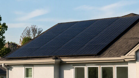 Silfab Solar black-frame solar panels on residential roof — PES Supply brand guide
