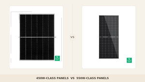 450W vs 550W Solar Panels 2026: Residential vs Large-Format
