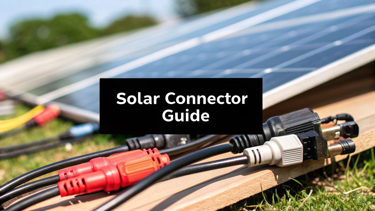 A Guide to Solar Panel Connector Types for Installers, EPCs & Procurement Managers