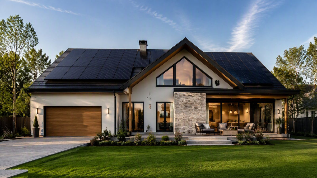 Panasonic HIT vs LG NeON 2 premium solar panels on residential roof