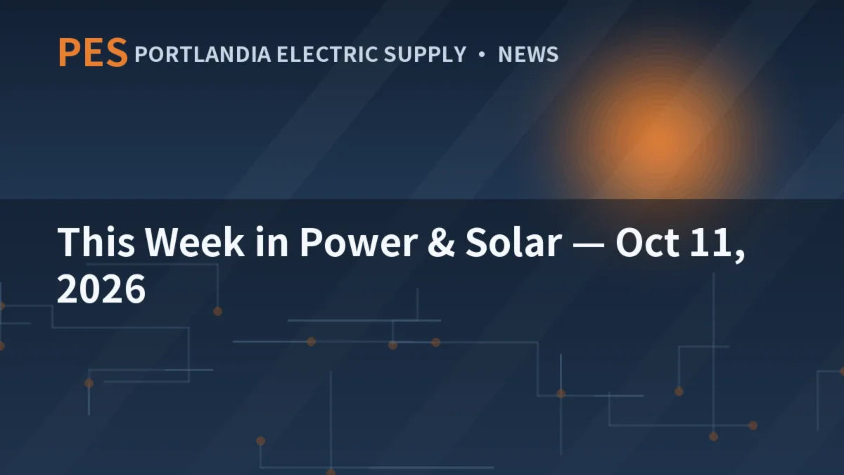 This Week in Power & Solar: Factory Paper, Tandem Clocks, and the Tariff Floor (Oct 11)