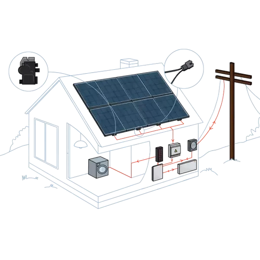 10 kW Roof-Top Grid-Tie System with Microinverters and Battery Backup