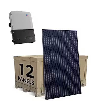 SMA 3.8 Grid-Tied Solar System with SMA Inverter and 12x Heliene 320w Panels
