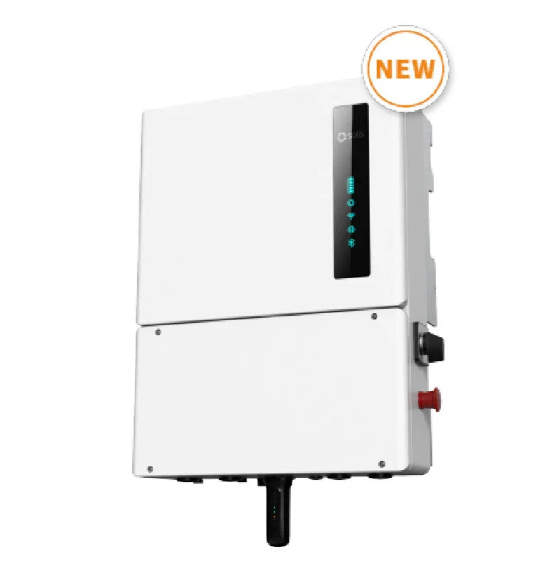 Ginlong Solis S6-EH1P6K-H-US solar inverter, white box, new model, front view
