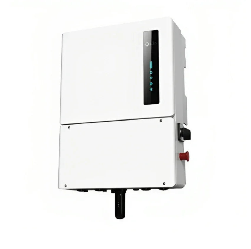 Ginlong Solis S6-EH1P5K-H-US inverter with white casing and front display panel