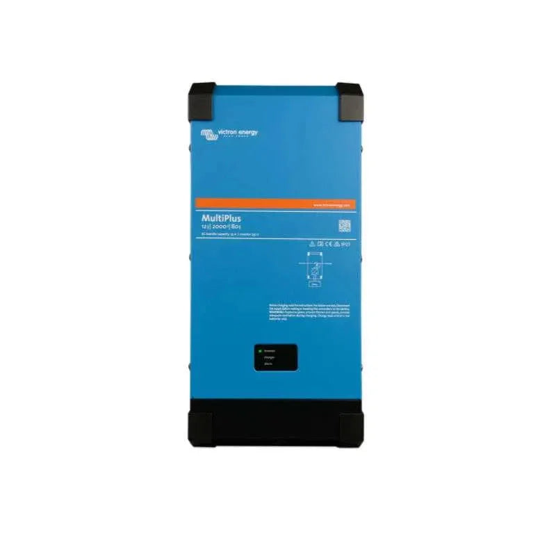 Victron Energy MultiPlus inverter charger blue front view on white background
