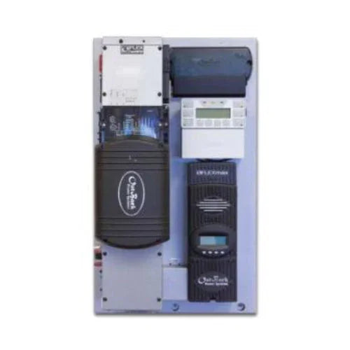 Outback Power FP1 FXR2524A front view solar inverter system panel