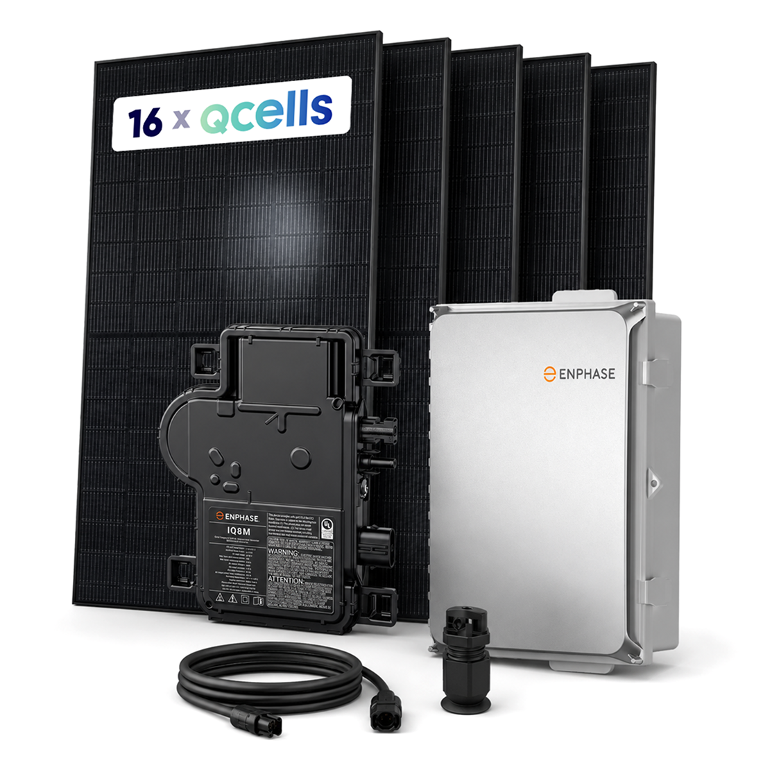 6.8kW Enphase IQ8MC Solar Kit – with IQ Combiner 5 with IQ Gateway, Cables