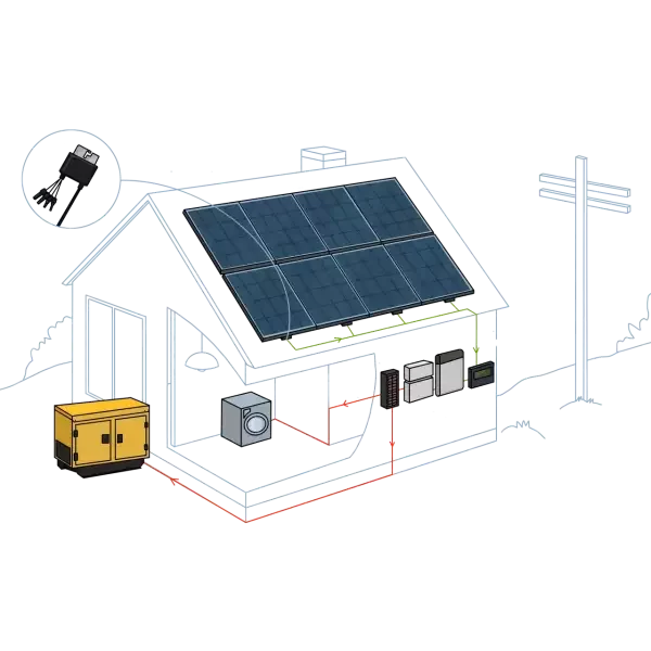 7 kW Roof-Top Off-Grid System with String Inverter and Battery