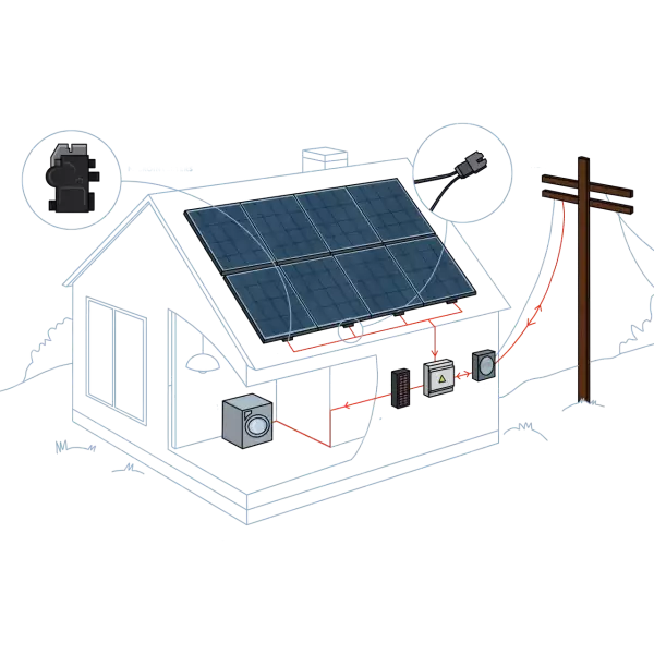9 kW Roof-Top Grid-Tie System with Microinverters