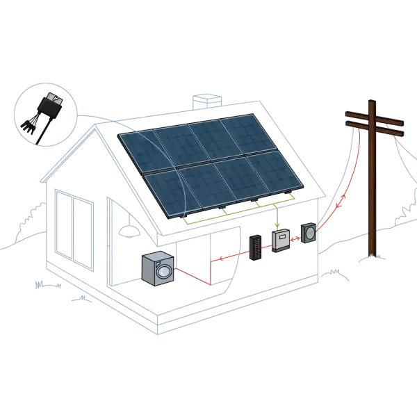 9 kW Roof-Top Grid-Tie System with String Inverter