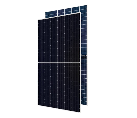 Hyundai HiS S585OJ 585W Clear on Transparent156 Half-Cell Bifacial Solar Panel - 585W | Portlandia Electric Supply
