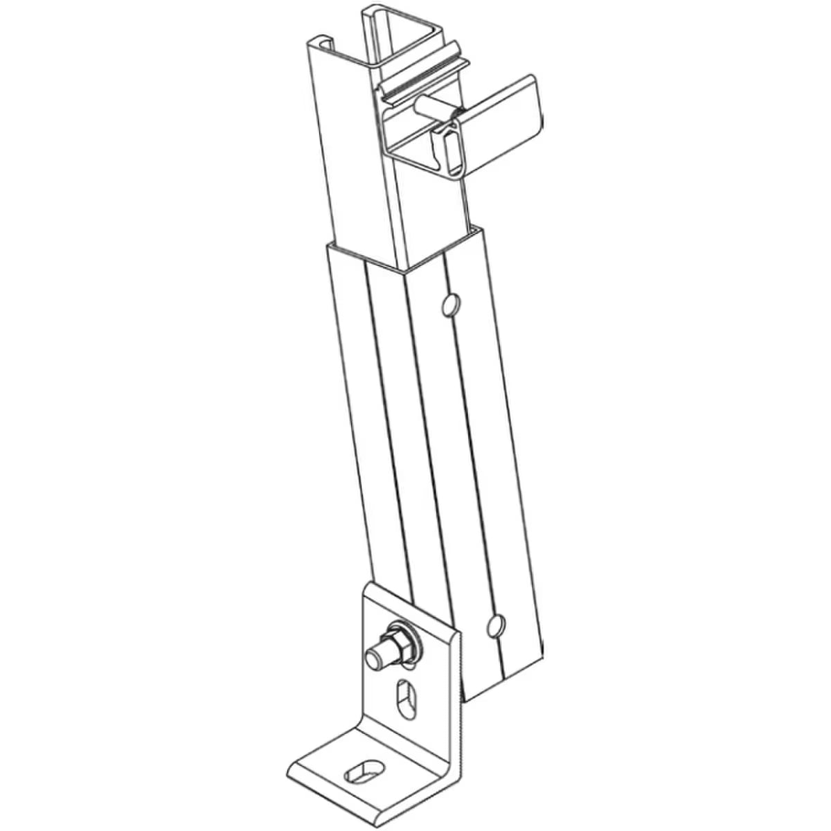 Unirac NXT Adjustable Tilt Kit 12" with Hardware (1 pc) NUTILTLEG12-US