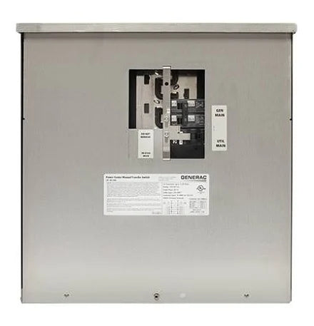 Generac 12.5kW outdoor svc entr pwr ctr, 50A gen main, 200A util