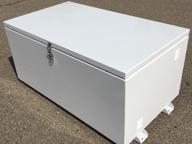 Aluminum Chest Style Battery Box Enclosure for 6 x L16 or S530 Batteries