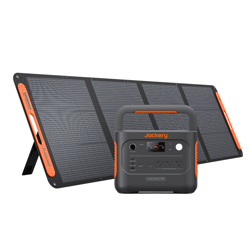 Jackery Solar Generator 1000 v2 1070Wh 1500W LiFePO4 Pure Sine Wave Portable Power Station
