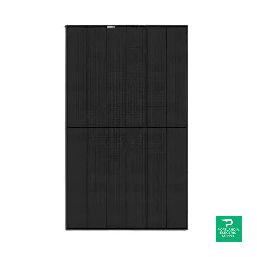 REC Solar 410 Watt Alpha Pure R 30mm Black Frame Solar Panel - REC410AA — front view