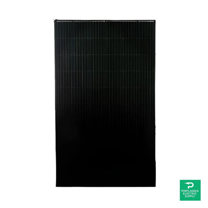 Mission Solar 345W Black On Black 60 Cell Mono Solar Panel - MSE345SX5T — front view