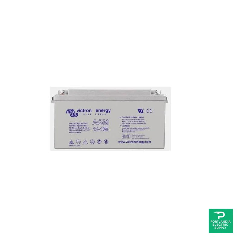 Victron 12V/165Ah AGM Deep Cycle Battery - BAT412151084 — front view