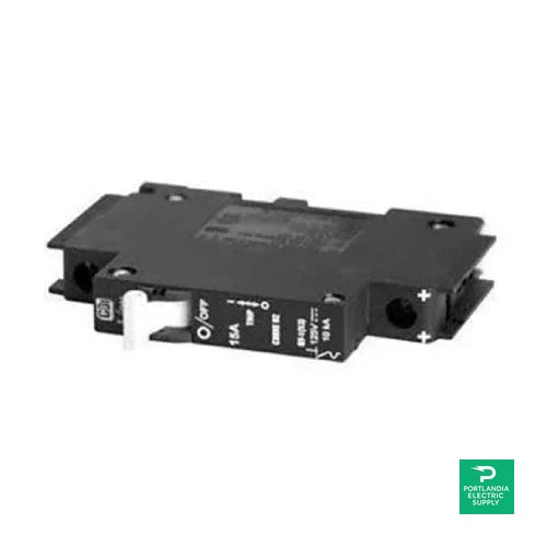 Outback Power 20A 120VAC Single Pole DIN Rail Mount AC Breaker - DIN-20-AC — front view