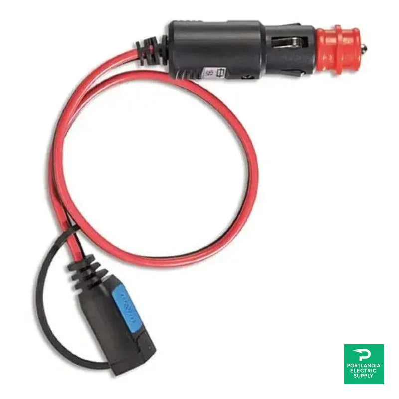 Victron 12 Volt plug (cigarette plug with 16A fuse) - BPC900300014 — front view