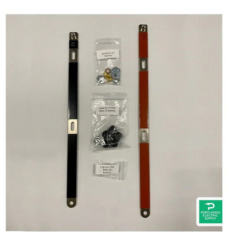 SimpliPhi BOSS.6 Three Battery Bus Bar Kit: Includes Bus Bar to Terminal Block - BB-3-6 — front view