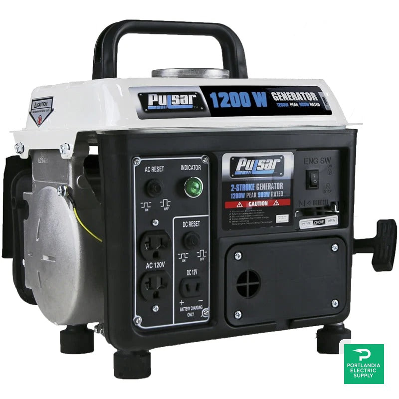 Pulsar Standard Series Gasoline Portable Generator - PG1202SA — front view