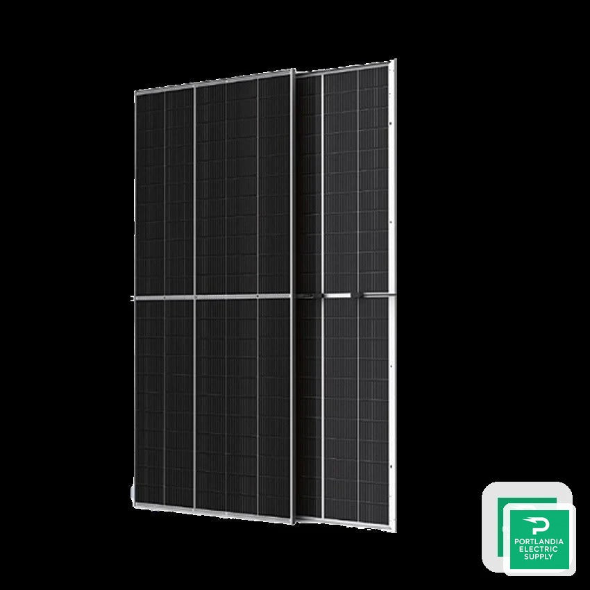 Trina 535W Mono XL Bifacial Solar Panel (Pallet of 36 Modules) - TSM-DEG19C.20-BF-PALLET — side angle
