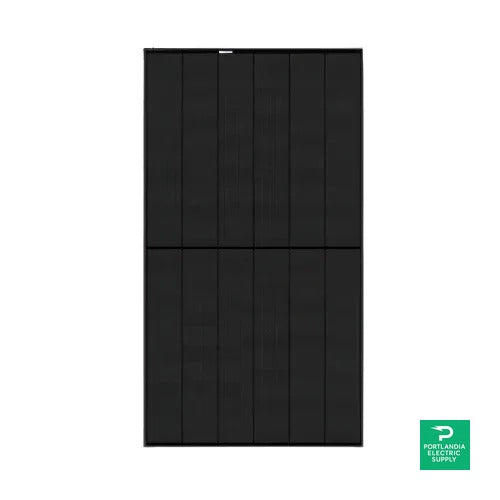 REC Solar Alpha Pure 395W Black Solar Panel - REC395AA — side angle
