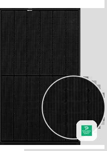 Bluesun - 415W - Black Mono-Facial Perc Solar Panel - Pallet Only - BSM415M10-54HPH — back view