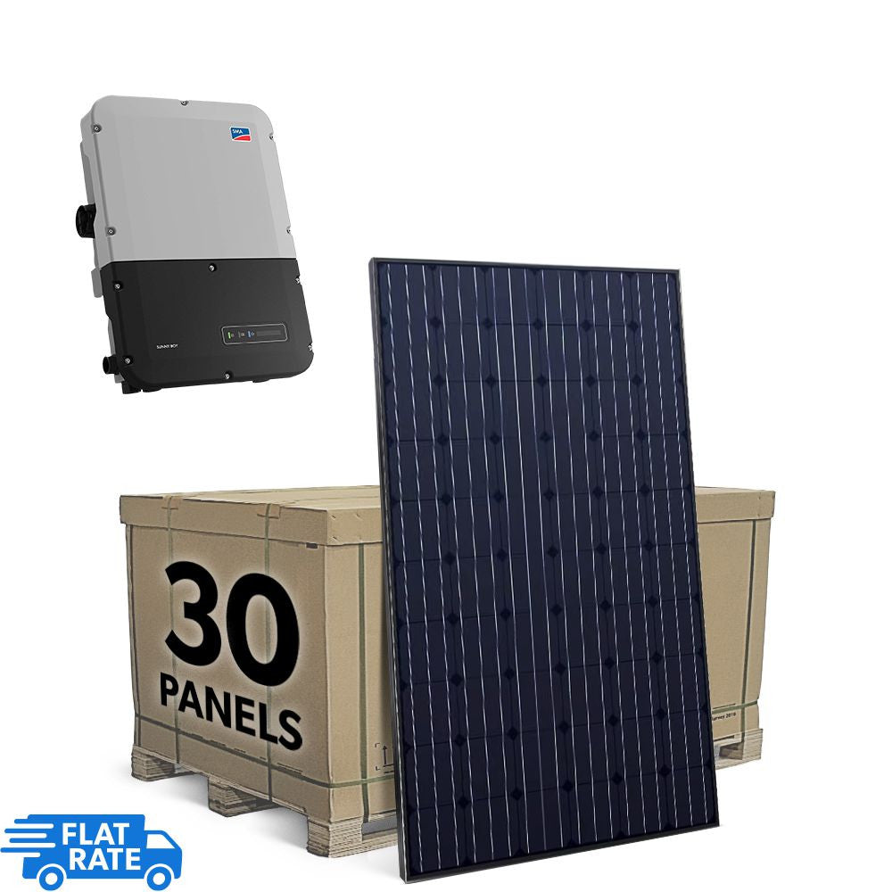 SMA 9.6 Grid-Tied Solar System with SMA Inverter and 30x Heliene 320w Panels