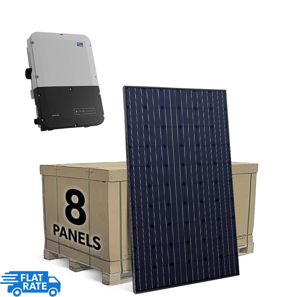 SMA 2.6 Grid-Tied Solar System with SMA Inverter and 8x Heliene 320w Panels