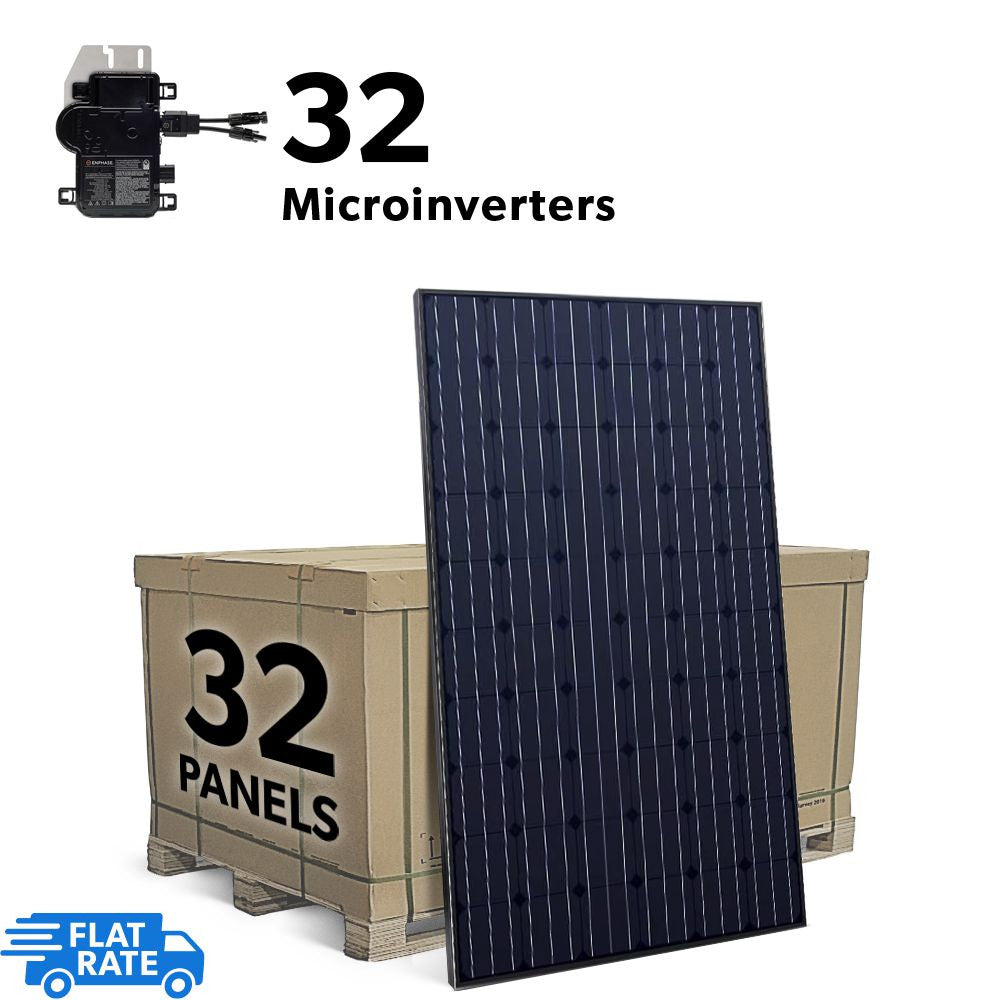 10.2 Grid-Tied Solar System with Enphase IQ7+ Microinverters and 32x Heliene 320w Panels