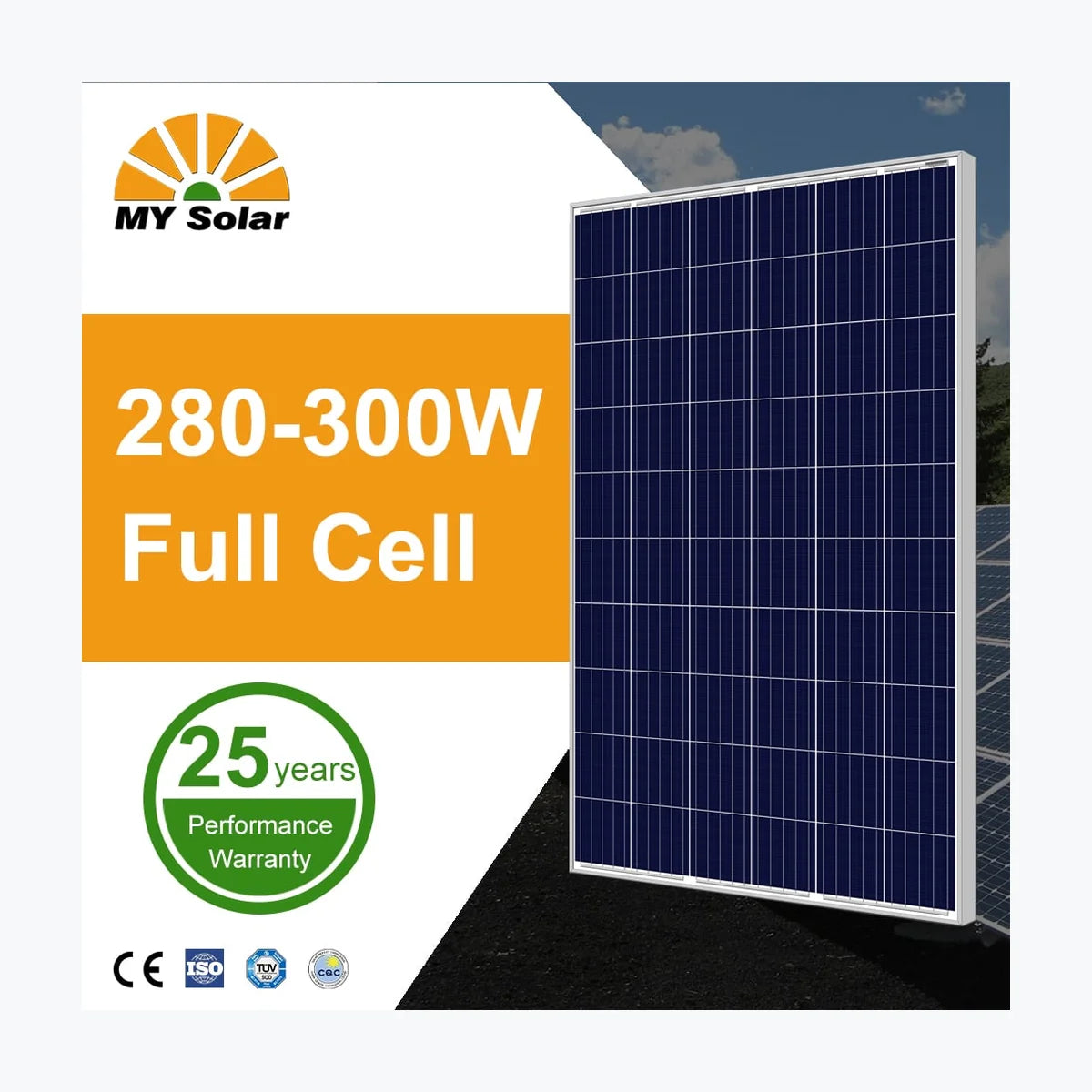 MY Solar MY-P3/60-295 — MY Solar module (ENF-verified)