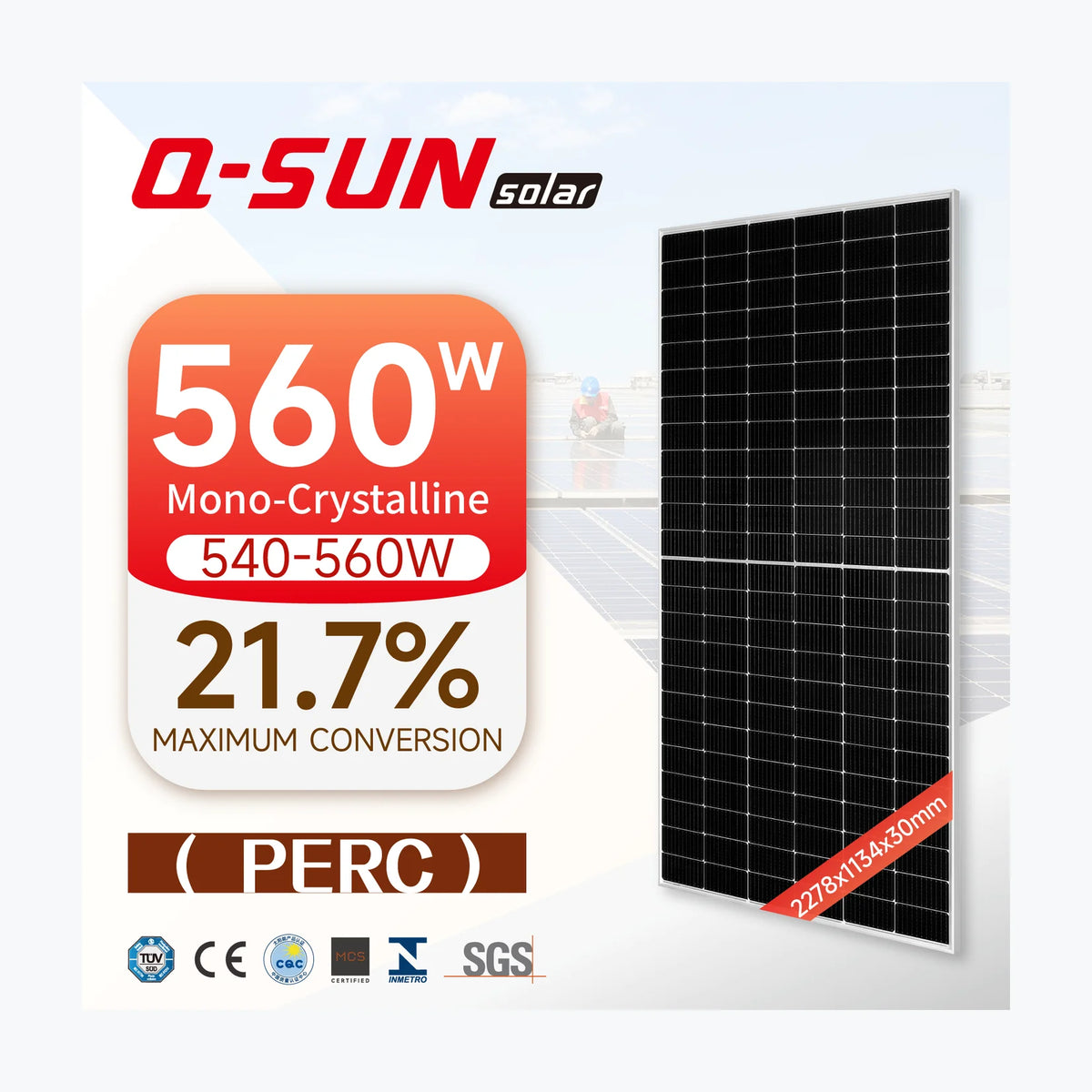 Q-SUN Solar QN-545HT — Q-SUN Solar module (ENF-verified)
