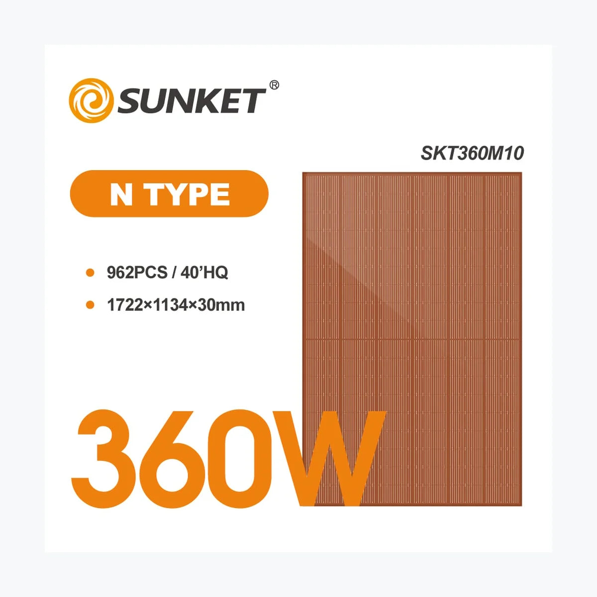 Sunket New Energy SKT360M10 — Sunket New Energy module (ENF-verified)