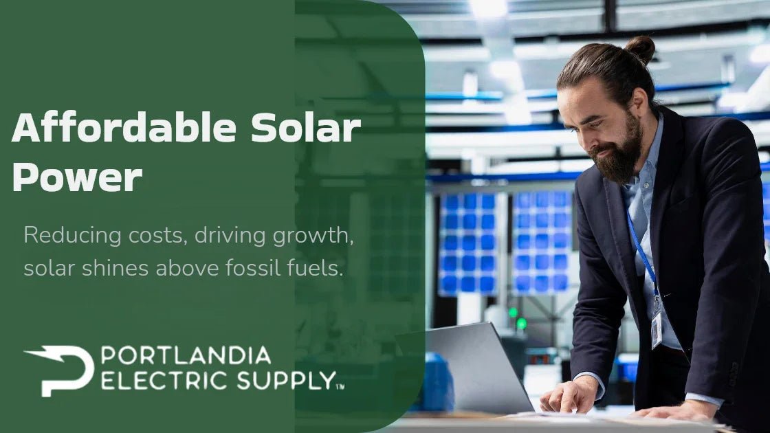 Affordable solar electricity system installed