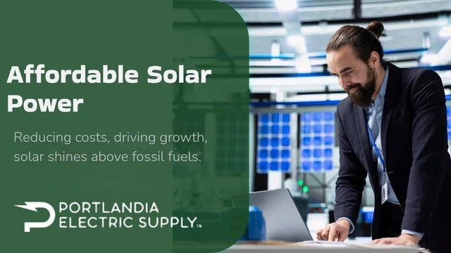 Affordable solar electricity system installed