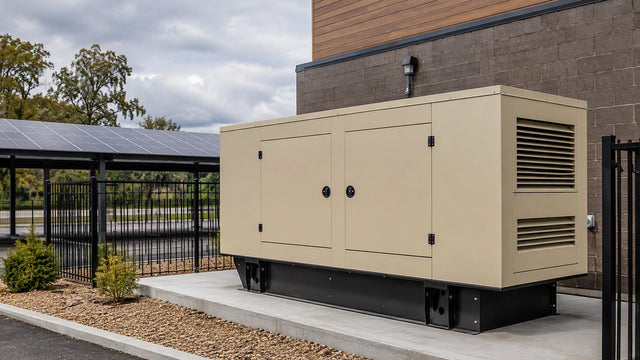 125kW generator installed for power backup at a commercial facility.